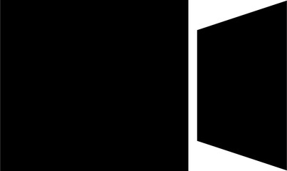 Video Call Button Icon Solid Sharp for Communication UI Website Mobile Apps