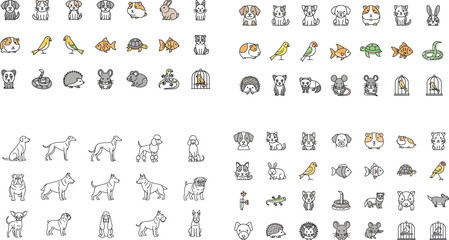 Vector set of people silhouettes featuring a business character collection and fun family icons in a seamless pattern design for artistic wallpaper