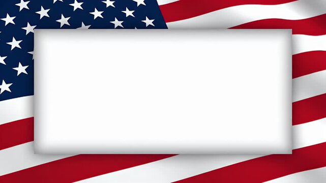 Patriotic USA Flag Frames for Photo and Video Montages and Holiday Celebrations