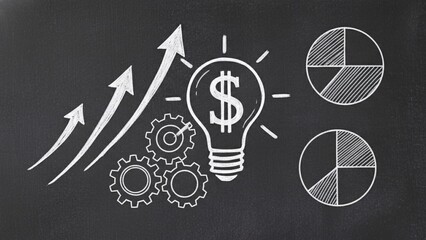 Illustration of financial growth and innovation