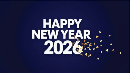 Happy new year 2026 celebration background. New Year Greeting. New year banner background. 