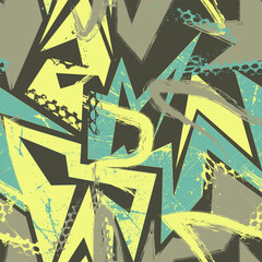 Seamless grunge urban modern pattern