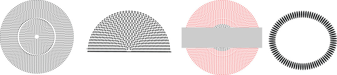 A striking image featuring a red waveform design and a white rectangular section. © AmajST