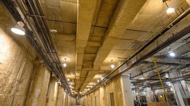 Medium shot showcasing the versatility of allweather insulation panels protecting interior spaces against temperature fluctuations and moisture.