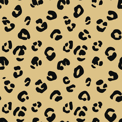 Fototapeta premium Leopard print design seamless pattern print design. Vector illustration design for fashion fabrics, textile graphics, and prints.