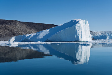 Monumental Arctic Giant: Large Iceberg in Disko Bay, Greenland © Michel