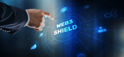 Web3 Shield, Cybersecurity, Advanced Web3 shield technology with blockchain protection protocols