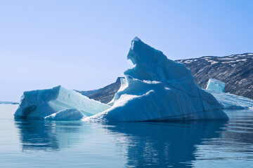 Monumental Arctic Giant: Large Iceberg in Disko Bay, Greenland © Michel