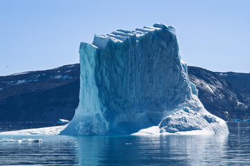 Monumental Arctic Giant: Large Iceberg in Disko Bay, Greenland © Michel