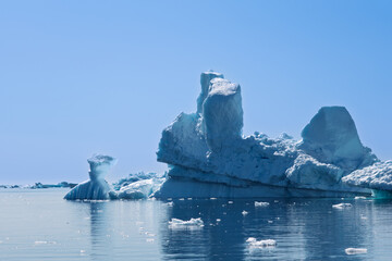 Monumental Arctic Giant: Large Iceberg in Disko Bay, Greenland © Michel