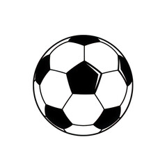 Fototapeta premium Black and white soccer ball isolated on white background