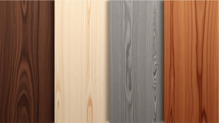 Collection of wooden planks. Wooden background. Wood planks with natural pattern. 
