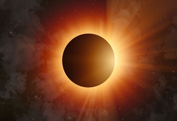 Obraz premium A view of a Solar Eclipse