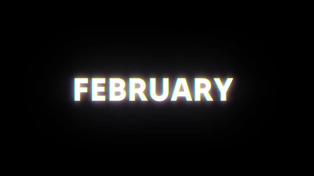 February text animation with smooth motion graphics Hello February animated text with clean motion design
 February typography animation on modern motion background
 Welcome February animate