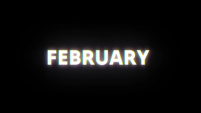 February text animation with smooth motion graphics Hello February animated text with clean motion design February typography animation on modern motion background Welcome February animate