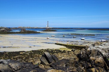 Landscape in Plouguerneau in Brittany in France, Europe