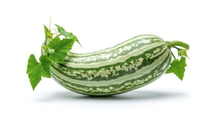 Fresh green striped cucumber