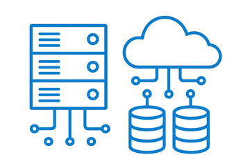 Cloud storage and local server setup for data management and access