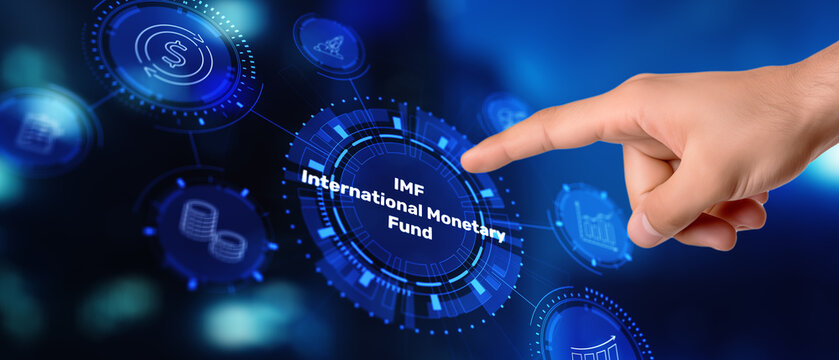 IMF. International Monetary Fund. Finance concept. World Economic Outlook Update 2026
