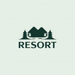 Obraz premium vector illustration of a mountain landscape