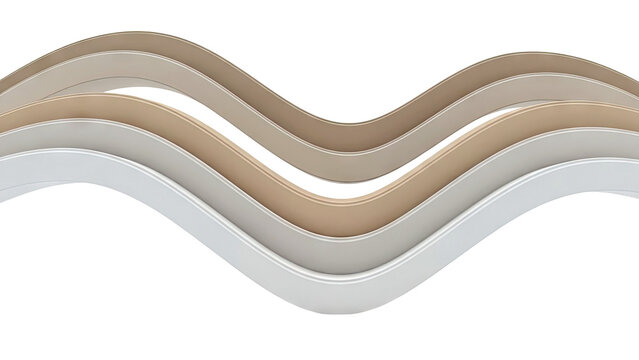 Wavy Layers of Beige and Cream Materials