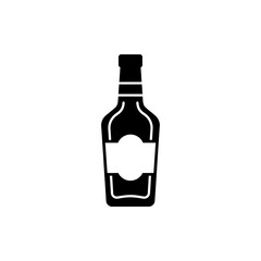 Liquor Bottle Icon &ndash; Alcohol Beverage Symbol for Bar, Pub & Menu Design