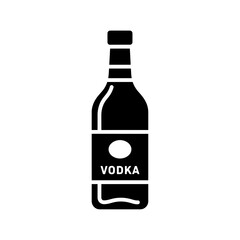Liquor Bottle Icon &ndash; Alcohol Beverage Symbol for Bar, Pub & Menu Design
