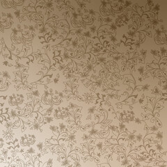 Obraz premium Ivory seamless damask art design wallpaper