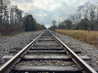 Fototapeta premium railway in the countryside
