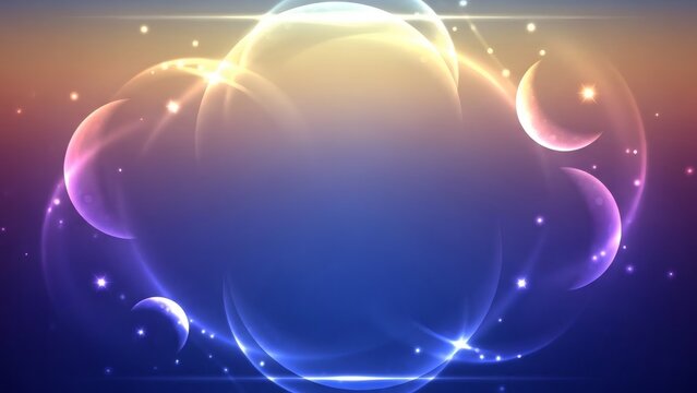 islamic ramadan Abstract Glowing Light Background with Blue and Purple Gradient