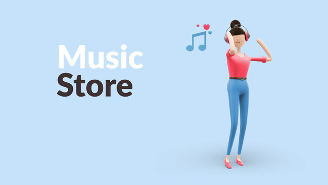 Explainer Girl Listen Music