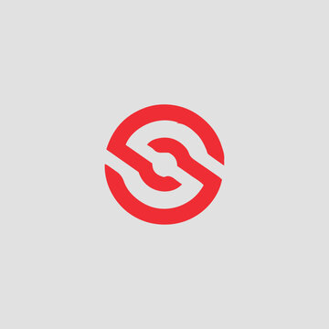 letters s and sss text logo design vector format