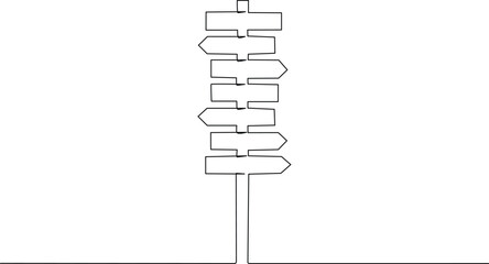 Multiple directional signpost Vector © Servo