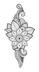 A dark and mysterious abstract image with intricate patterns