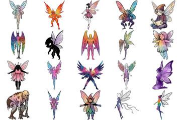 Fantasy Creatures Collection Magical Beings Illustration