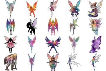 Fantasy Creatures Collection Magical Beings Illustration