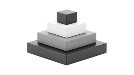 Stacked Cubes Pyramid