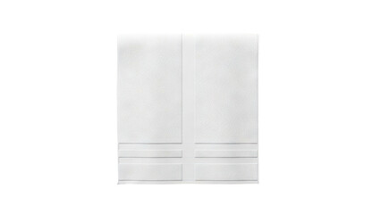 White Textured Material with Grid Pattern