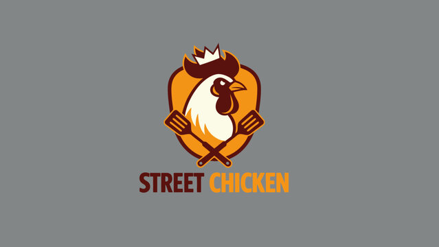 fried chicken logo