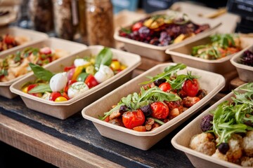 Eco friendly food trays for events