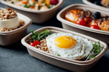 Healthy breakfast delivery food