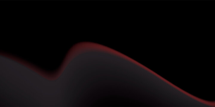 Abstract Dark Wave with Red and Gray Hues.