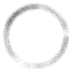 Abstract Textured Circle Shape with Fine Line Detail.