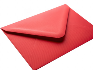 Red envelope isolated on transparent background