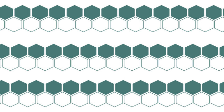 simple abstract metal copper patina green color different shape creative hexagon honeycomb polygon pattern