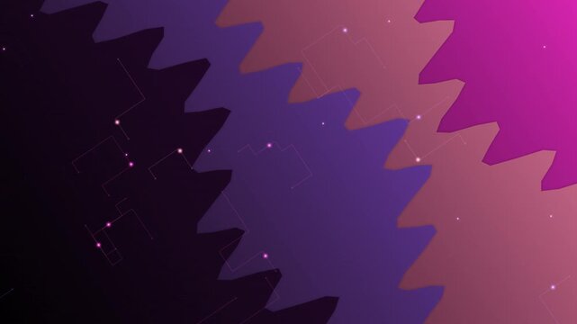 Abstract Zigzag Gradient: Cosmic Purple and Pink