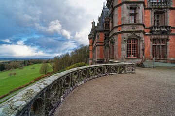 The castle of the Departmental Domain of Trévarez, Brittany, France