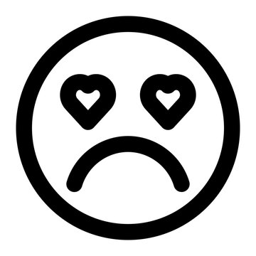 sad icon for illustration