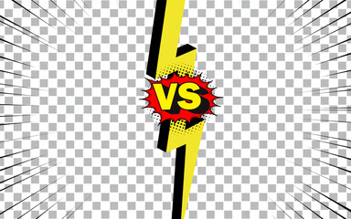 Comic versus battle template background