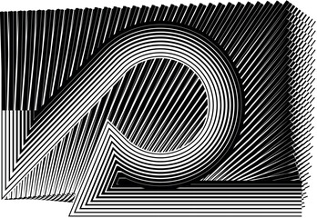 op art modern background, creative dynamic pattern, original vector composition